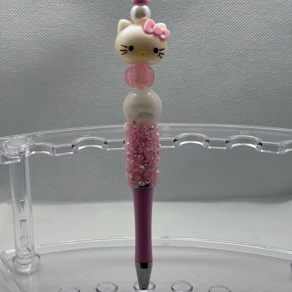 Hello Kitty Pink Beaded Pen